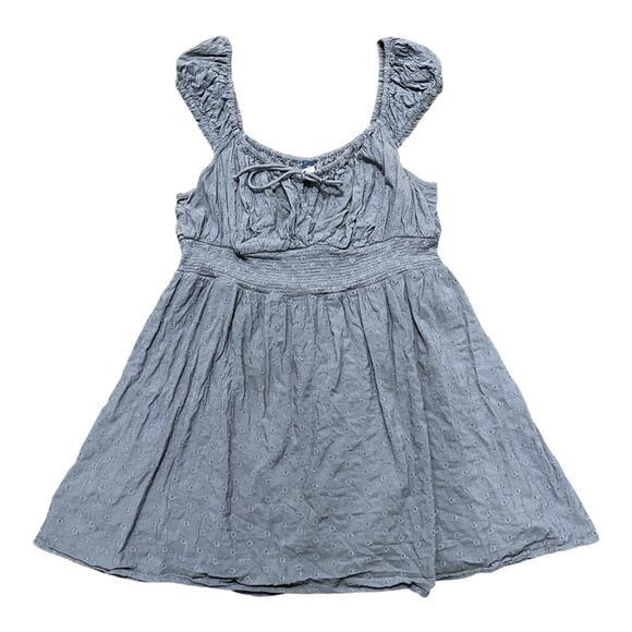 Old Navy Smocked Waist Eyelet Mini Dress - Picture 1 of 7